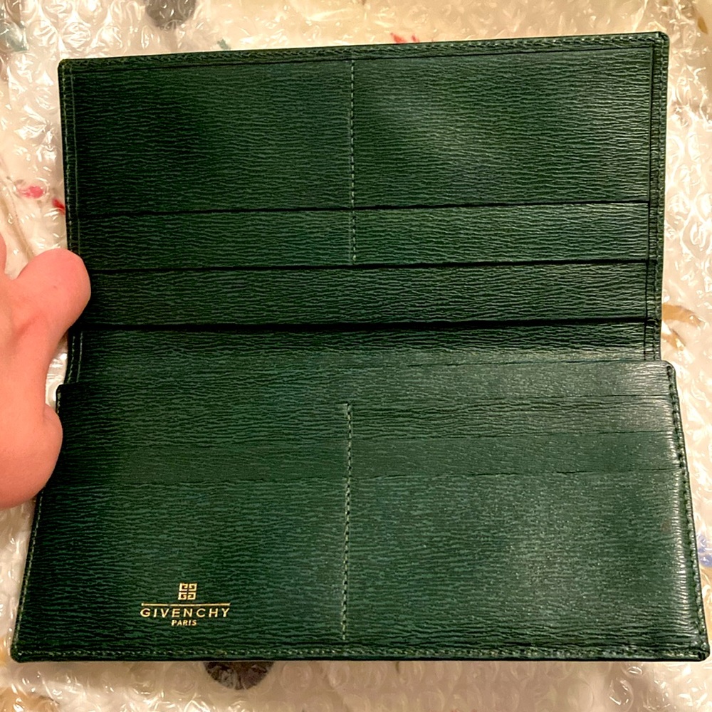 Givenchy Green Wallet Long